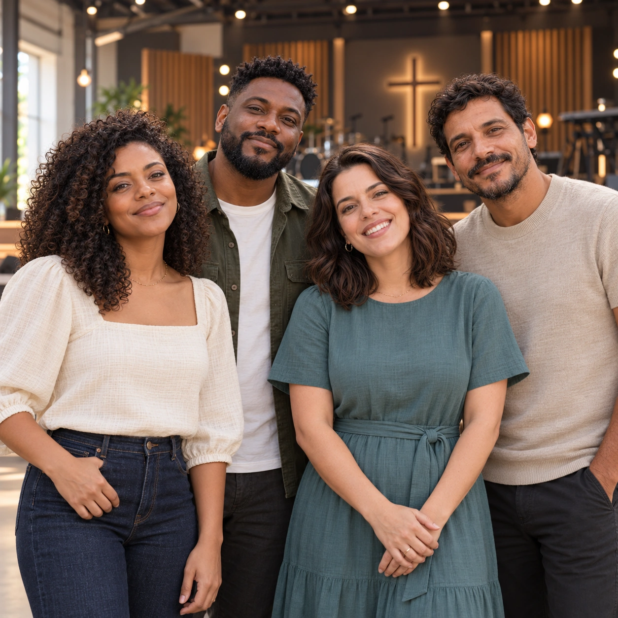 Os quatro integrantes de Tribe of Faith